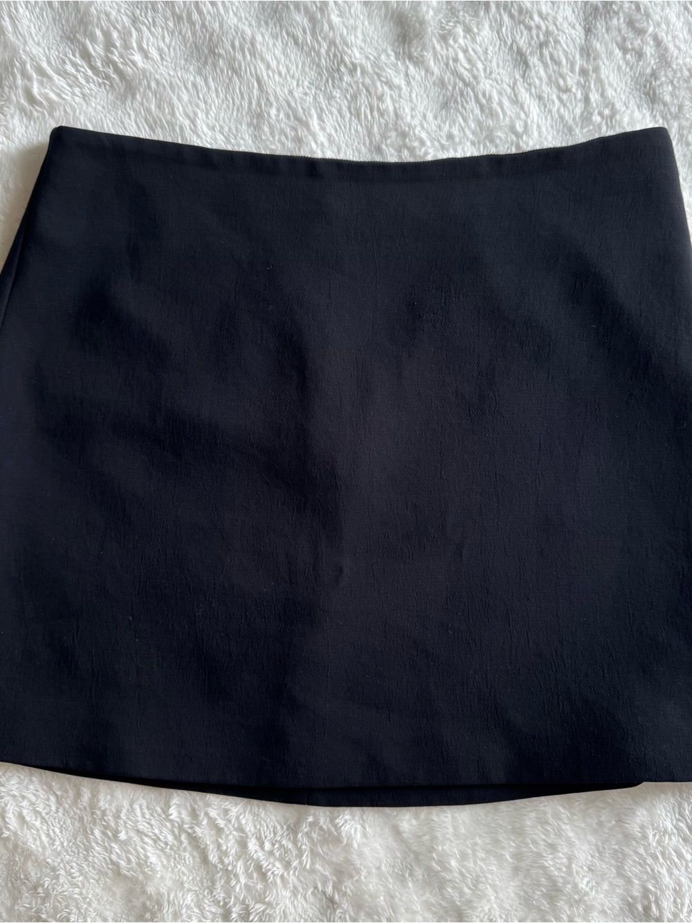 Wilfred Black High-Rise Mini Skirt